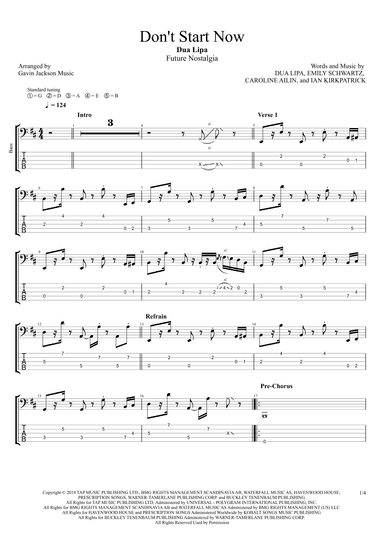 Don't Start Now (arr. Gavin Jackson Music)