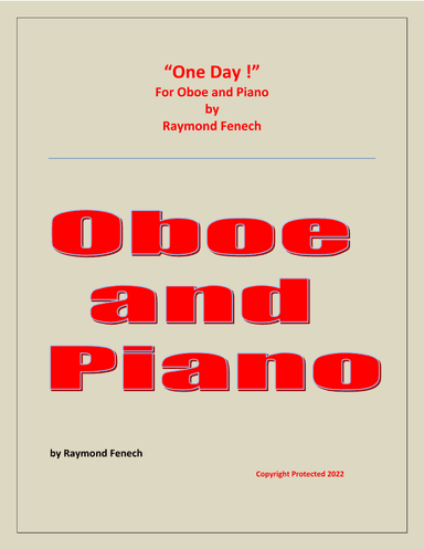 One Day ! for Oboe and Piano - Intermediate level