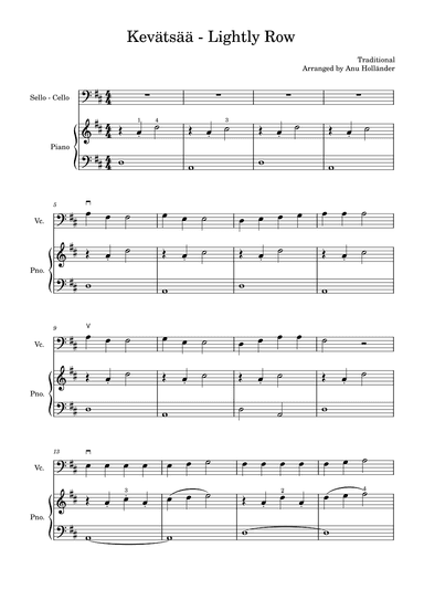Soittosalkku: Kevätsää - Lightly Row (arr. Anu Holländer)