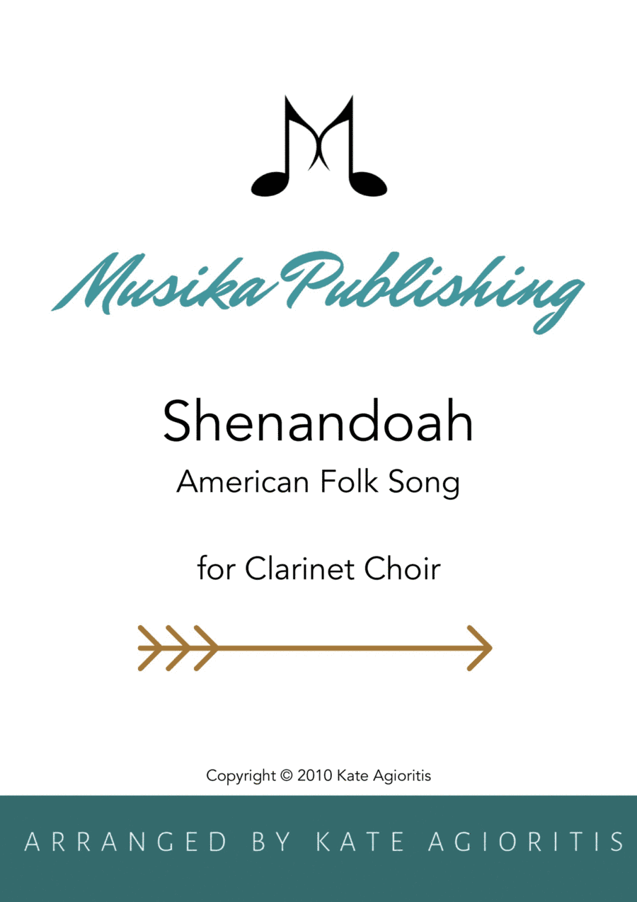 Shenandoah - for Clarinet Choir (Quintet) (arr. Kate Agioritis)