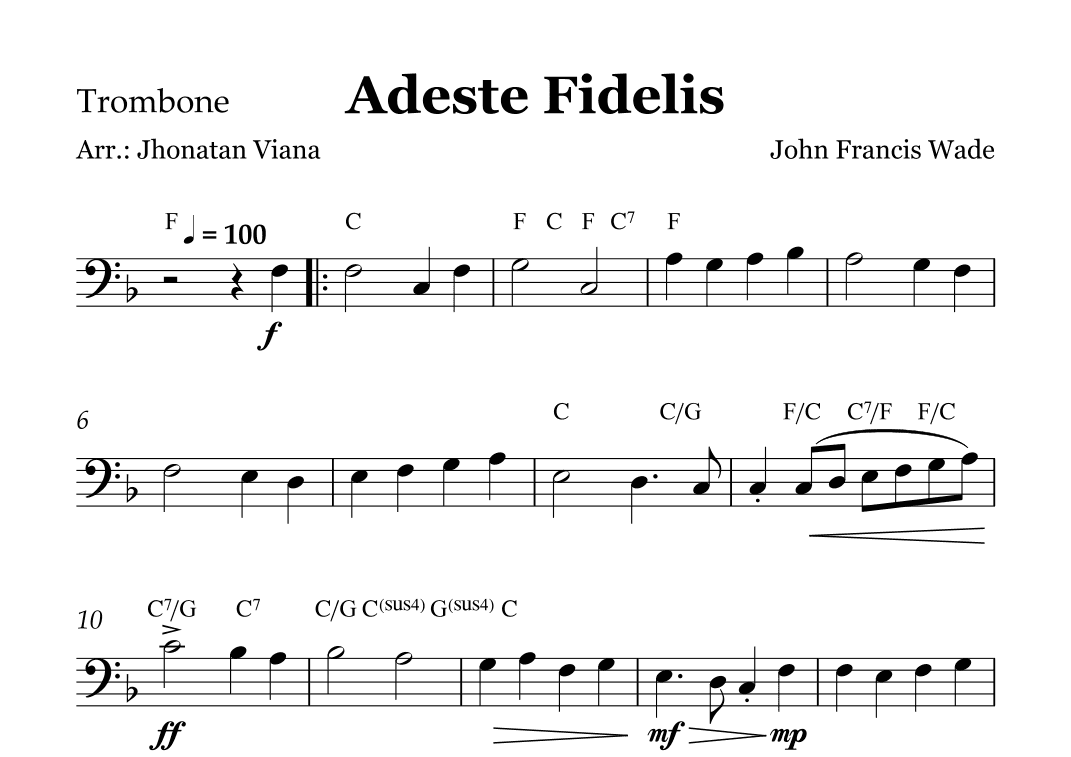Adeste Fidelis (arr. Jhonatan Lucio Viana)