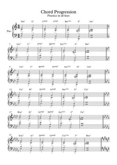 Chord Progression - Piano