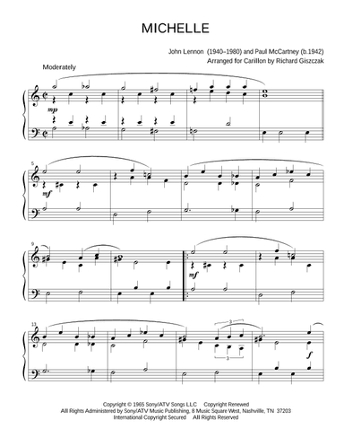 Michelle (arr. Richard Giszczak)