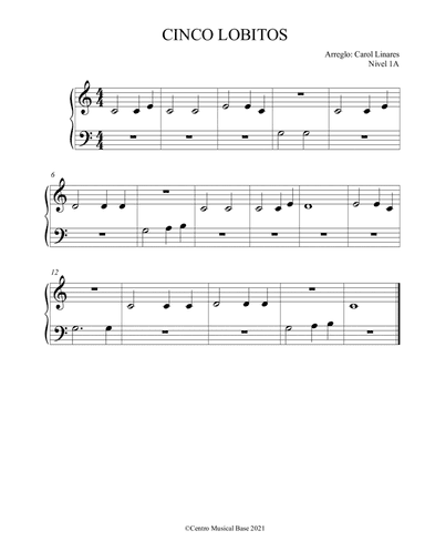 Cinco Lobitos (arr. Centro Musical Base)