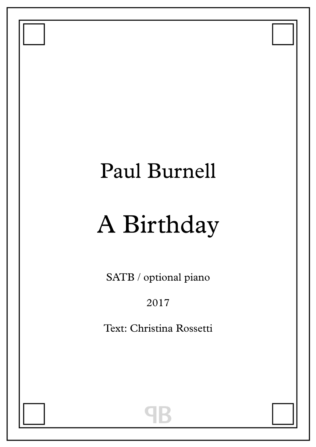 A Birthday