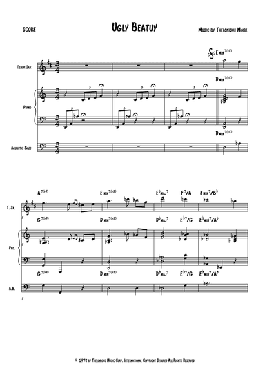 Ugly Beauty (arr. The Sheet Music Library)