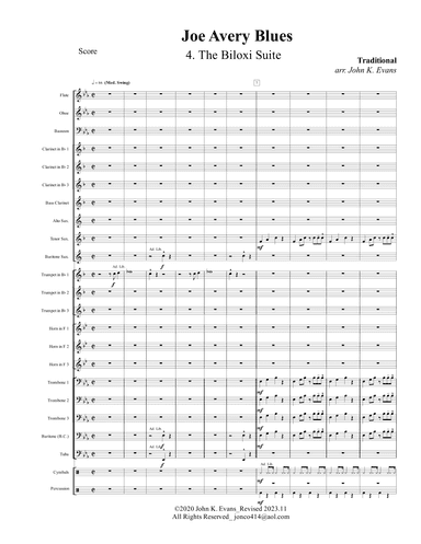 Joe Avery Blues (arr. John K. Evans)