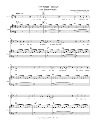 How Great Thou Art (arr. Morris D Mounts)
