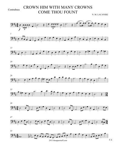 Crown Him With Many Crowns and Come Thou Fount (arr. theupperstaff.com)
