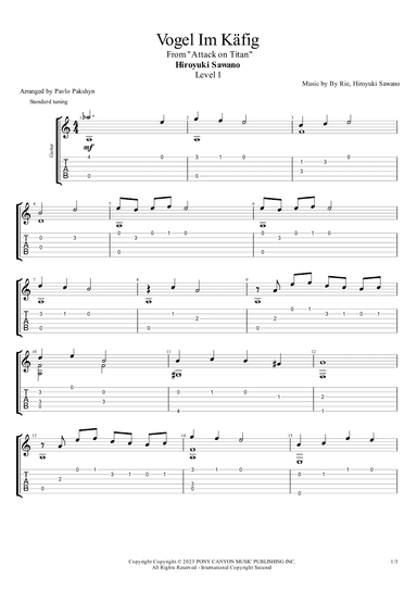 Vogel Im Kafig (arr. Pavlo Pakshyn)