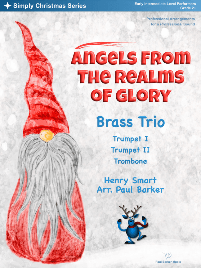Angels From The Realms Of Glory (Brass Trio) (arr. Paul Barker)