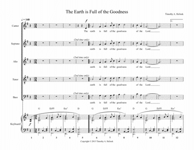 The Earth is Full of the Goodness of the Lord