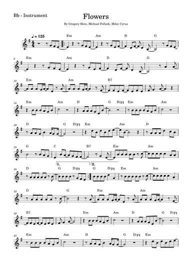 Flowers (arr. Fabio Eduardo de Oliveira)