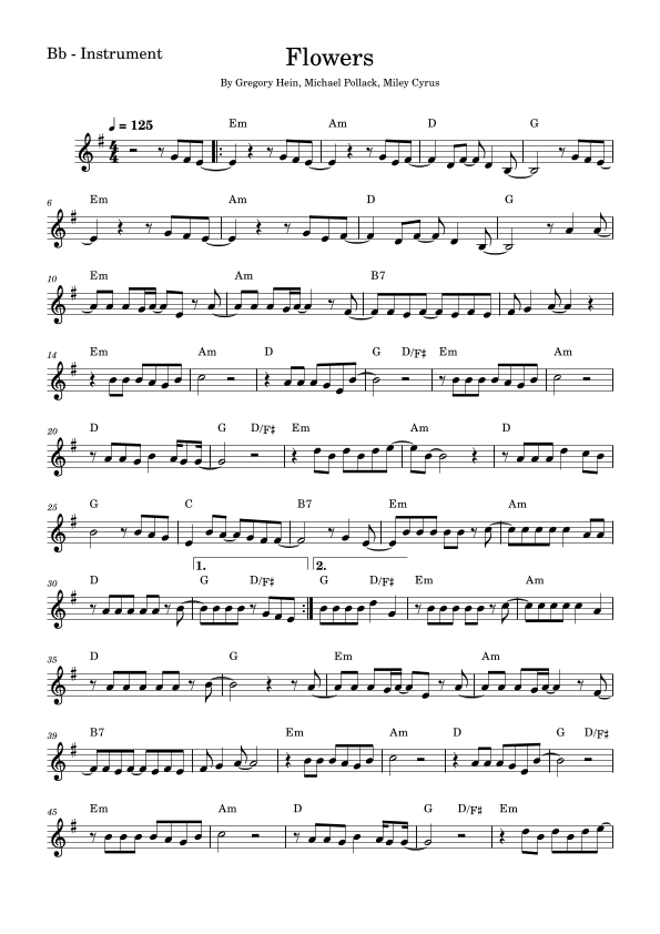 Flowers (arr. Fabio Eduardo de Oliveira)