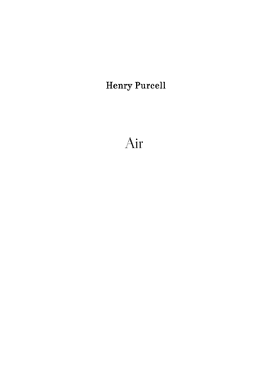 Air - Henry Purcell (arr. Stenio Caixeta)