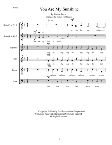 You Are My Sunshine (arr. James Hoffmann)