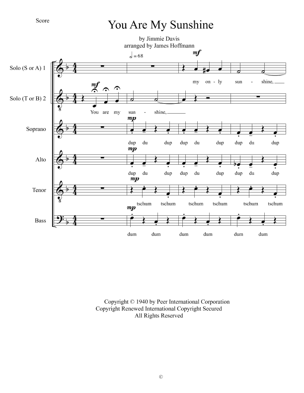 You Are My Sunshine (arr. James Hoffmann)