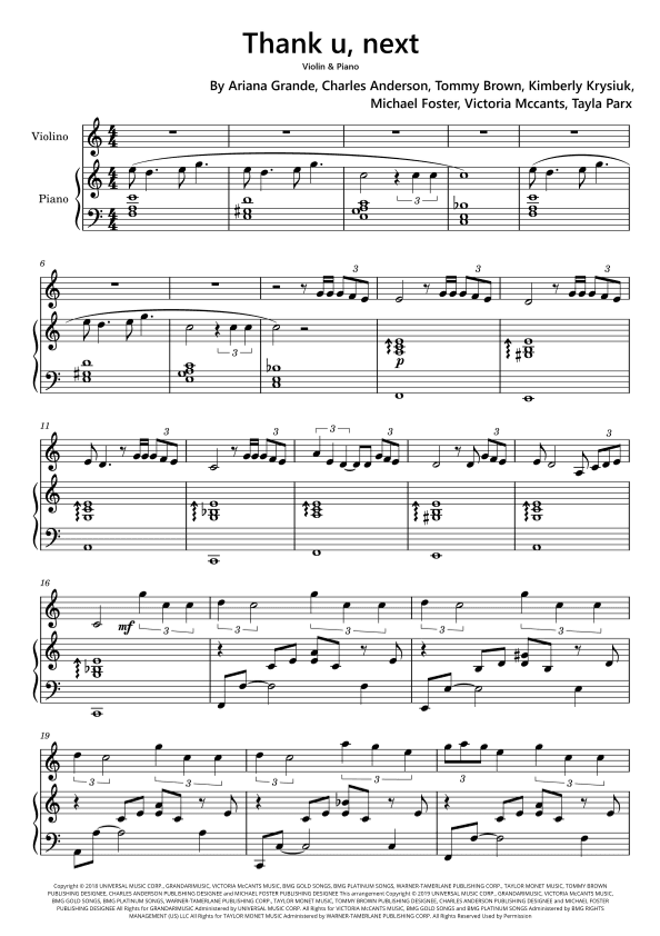 Thank U, Next (arr. Funtom)