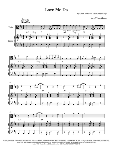 Love Me Do (arr. Tyler Adams)
