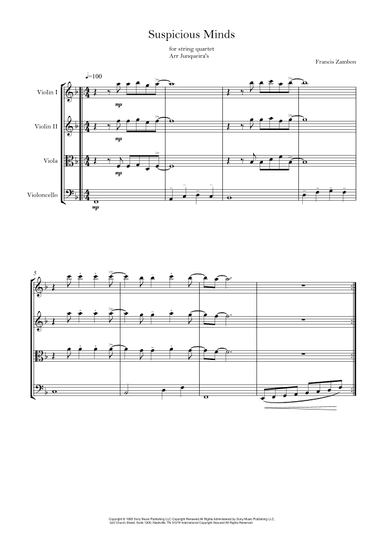 Suspicious Minds (arr. Junqueira's)