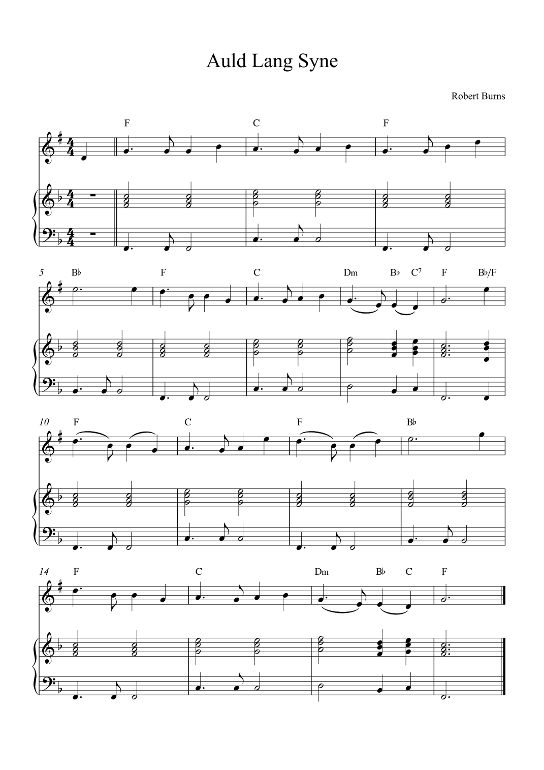 Auld Lang Syne (arr. Alex Nunes Rodrigues)