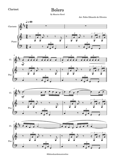 Bolero (Ravel) (arr. Fabio Eduardo de Oliveira)