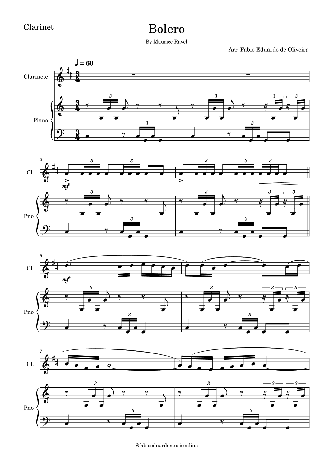 Bolero (Ravel) (arr. Fabio Eduardo de Oliveira)