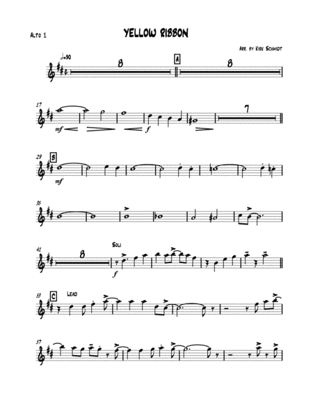 Tie A Yellow Ribbon Round The Ole Oak Tree (arr. Kirk Schmidt)