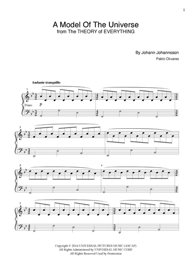 A Model Of The Universe (arr. Pablo Olivares)