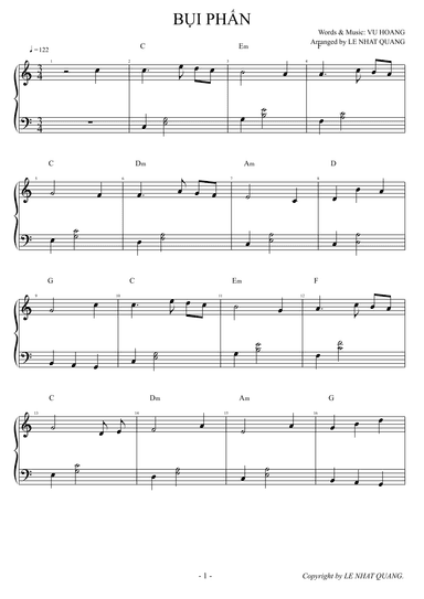 B?I PH?N (arr. Le Nhat Quang)