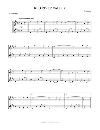 Red River Valley (arr. Mark Phillips)