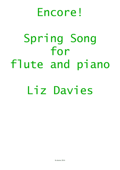 Spring Song