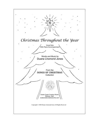 Christmas Throughout the Year (Vocal Solo)