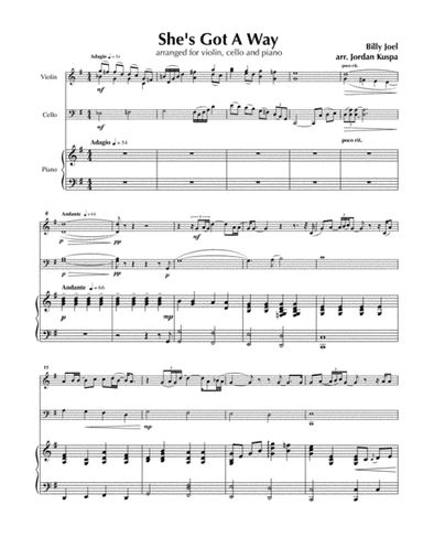 She's Got A Way (arr. Jordan Kuspa)