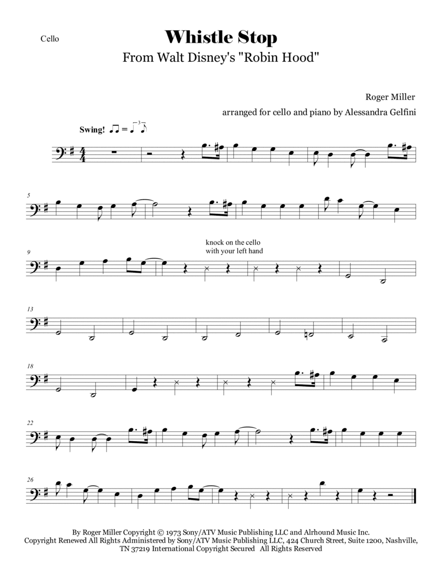 Whistle Stop (arr. Alessandra Gelfini)