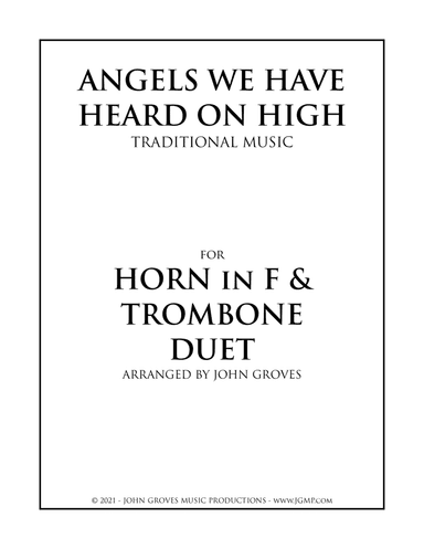 Angels We Have Heard On High - French Horn & Trombone Duet (arr. John Groves)