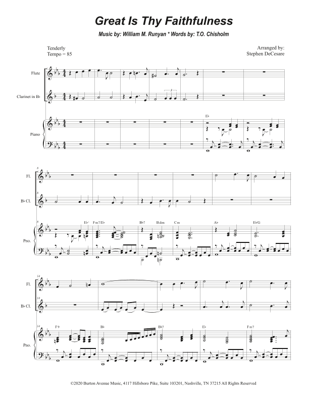 Great Is Thy Faithfulness (arr. Stephen DeCesare)