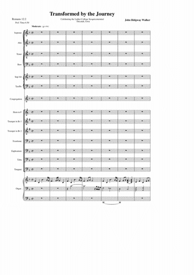 Transformed by the Journey Conductor's Score