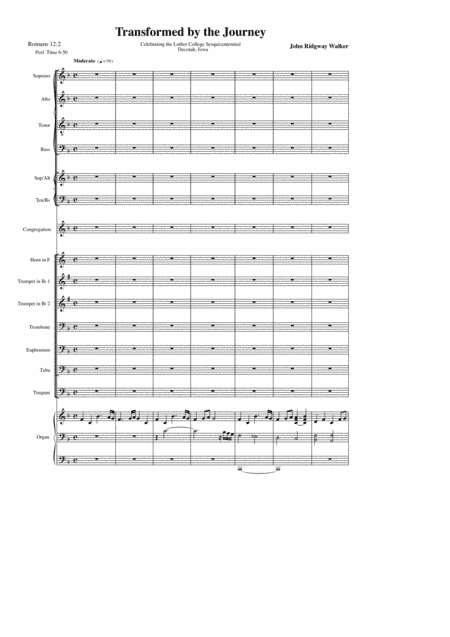 Transformed by the Journey Conductor's Score