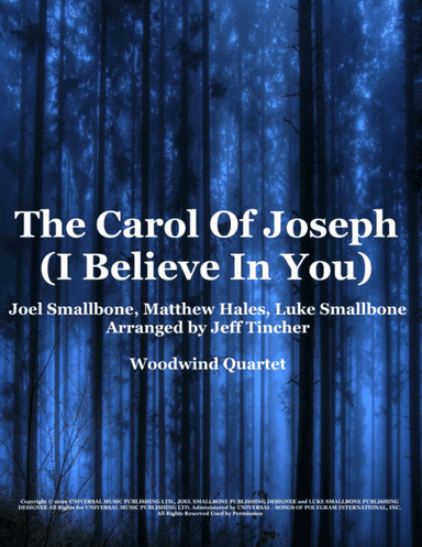 The Carol Of Joseph (i Believe In You) (arr. Jeff Tincher)