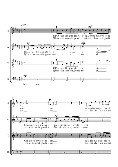 Pange Lingua (arr. César Zumel)