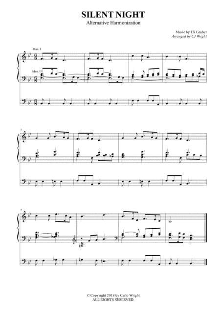Silent Night (arr. Wright C.)