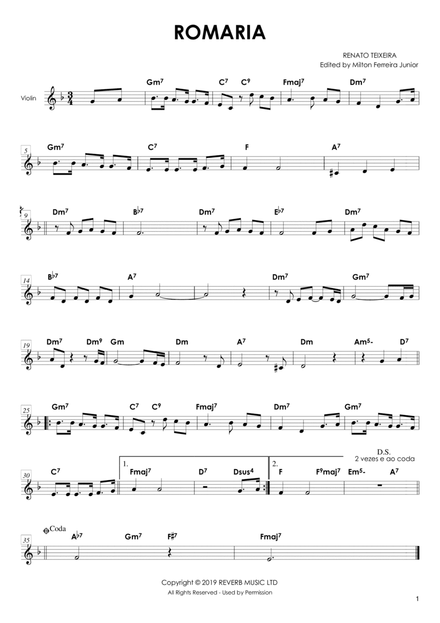 Romaria (arr. Milton Ferreira Junior)