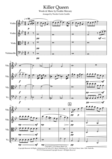 Killer Queen (arr. Nicolás Cortés Castillo)