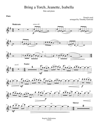 Bring a Torch, Jeanette, Isabella (arr. Timothy Gotwald)
