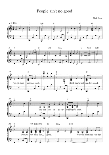 People Ain't No Good (arr. Andrea Majzik)