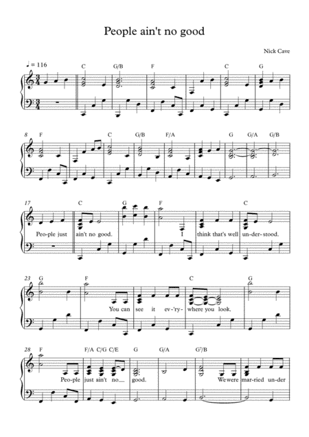 People Ain't No Good (arr. Andrea Majzik)