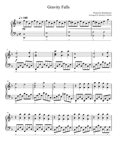 Gravity Falls (main Theme) (arr. Zachary Corbett)