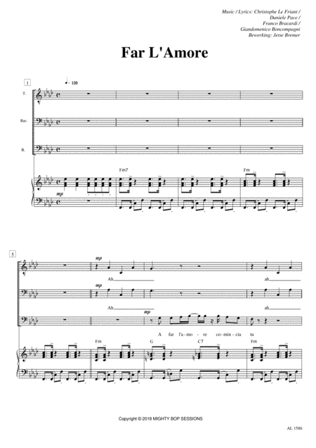Per Fare L'amore (arr. Jetse Bremer)