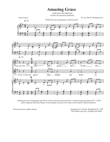 Amazing Grace - Amazing Grace (arr. John Kleinheksel)